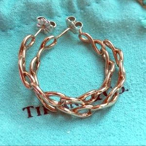 Tiffany & Co. Rubedo Infinity Hoop Post Earrings